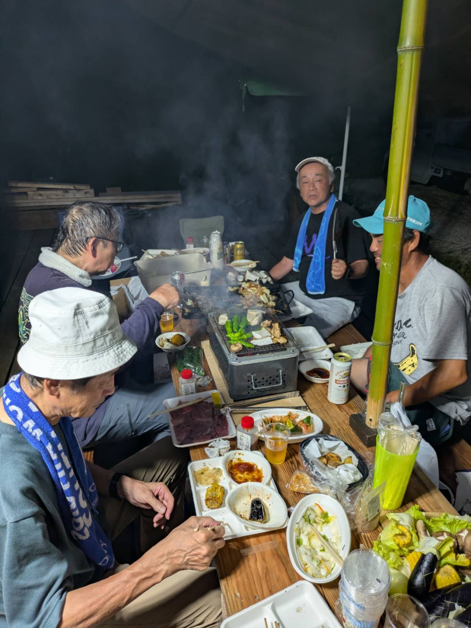 そばの種まき・ご苦労様～BBQ